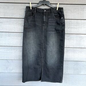 Free People We The Free Calabasas Midi Denim Skirt size 12